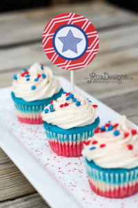 4th of July Cupcakes by Craftaholics