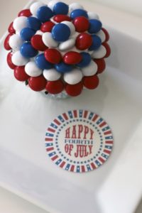 Catch My Party - 4th of July M&M Cupcakes