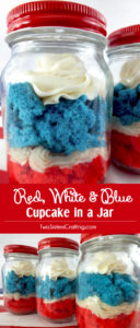 Red White and Blue Cupcake in a Jar by Two Sisters Crafting