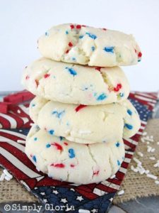 Simply Gloria - July 4th Sprinkle Cookies