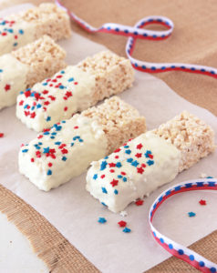 Patriotic Rice Krispie Treats by Cooking with Ruthie