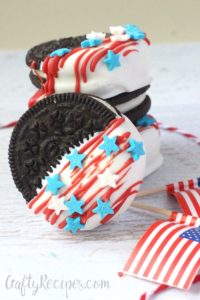 Crafty Recipes - Oreo 4th of July Cookies