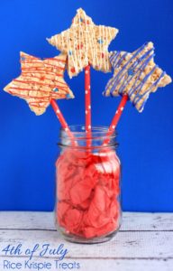 4th of July Rice Krispie Treats by Midwestern Moms