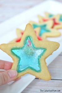 The Suburban Mom - 4th of July Stained Glass Star Cookies