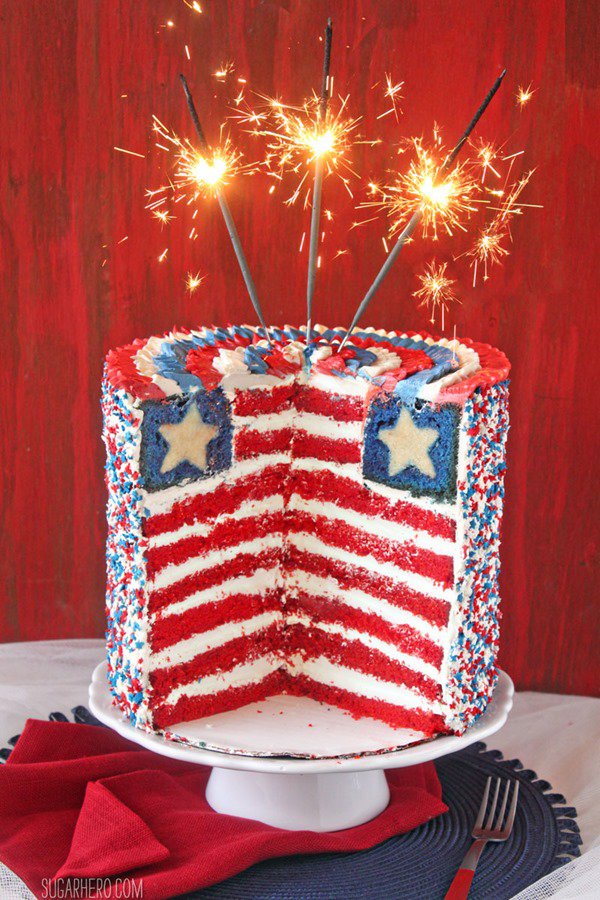 We've found 15 of the Best American Flag Desserts inspired by Old Glory. These red, white and blue desserts will wow your guests at your Fourth of July party or summer family BBQ! These 15 yummy Patriotic Desserts are delicious 4th of July treats. Pin these easy to make Independence Day desserts for later and follow us for more 4th of July Food Ideas. 