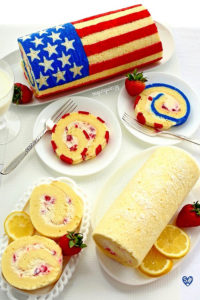 Flag Roll Cake by Sugary Winzy