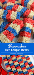 Firecracker Rice Krispie Treats by Two Sisters Crafting