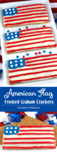 American Flag Frosted Graham Crackers - Two Sisters Crafting