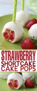 Strawberry Shortcake Cake Pops by Live Love Liz