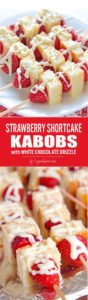 Strawberry Shortcake Kabobs by Sugar Apron