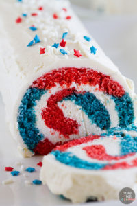 4th of July Cake Roll by Taste and Tell Blog