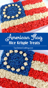 American Flag Rice Krispie Treat by Two Sisters Crafting