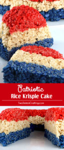 Patriotic Rice Krispie Cake by Two Sisters Crafting