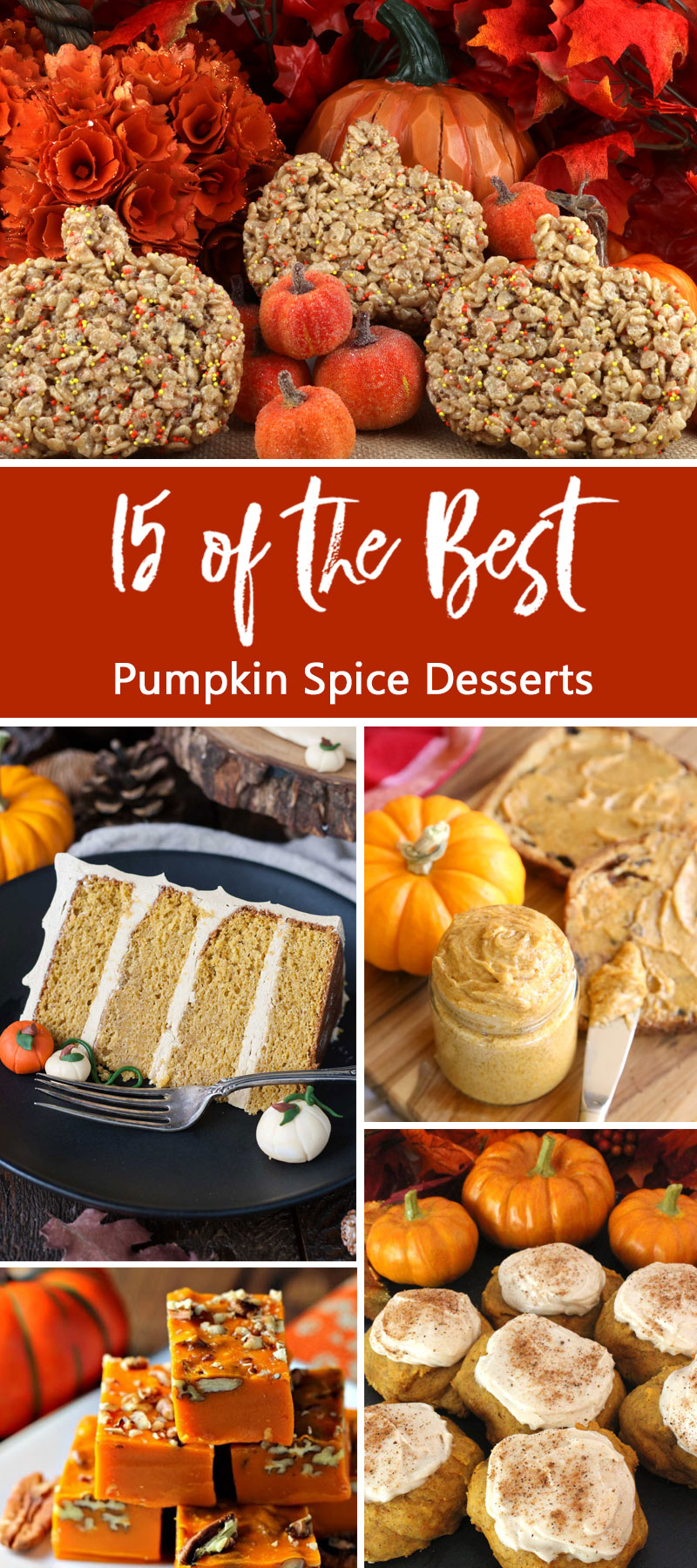 We've found 15 of the Best Pumpkin Spice Desserts and any of these amazing Fall dessert recipes would be great for a Fall Bake Sale, a Halloween Party or Thanksgiving Dinner.  You are going to have a hard time deciding which of these Halloween treats to make first.  Pin these easy to make Thanksgiving Food Ideas for later and follow us for more Thanksgiving Dessert Ideas. 