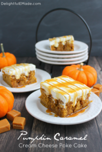 Pumpkin Spice Poke Cake by Delightful E Made