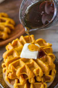 Pumpkin Spice Waffles by Lovely Little Kitchen