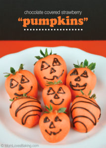 Chocolate Covered Strawberry Pumpkins