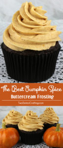 Pumpkin Spice Buttercream Frosting by Two Sisters Crafting