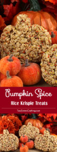 Pumpkin Spice Rice Krispie Treats by Two Sisters Crafting
